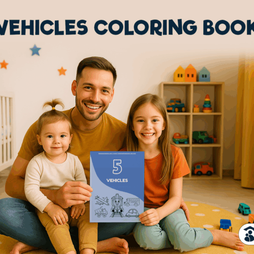 Vehicles Coloring Book