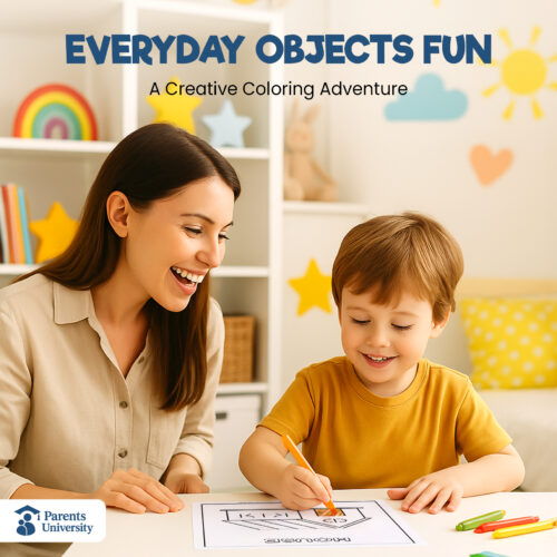 Everyday Objects Coloring Book